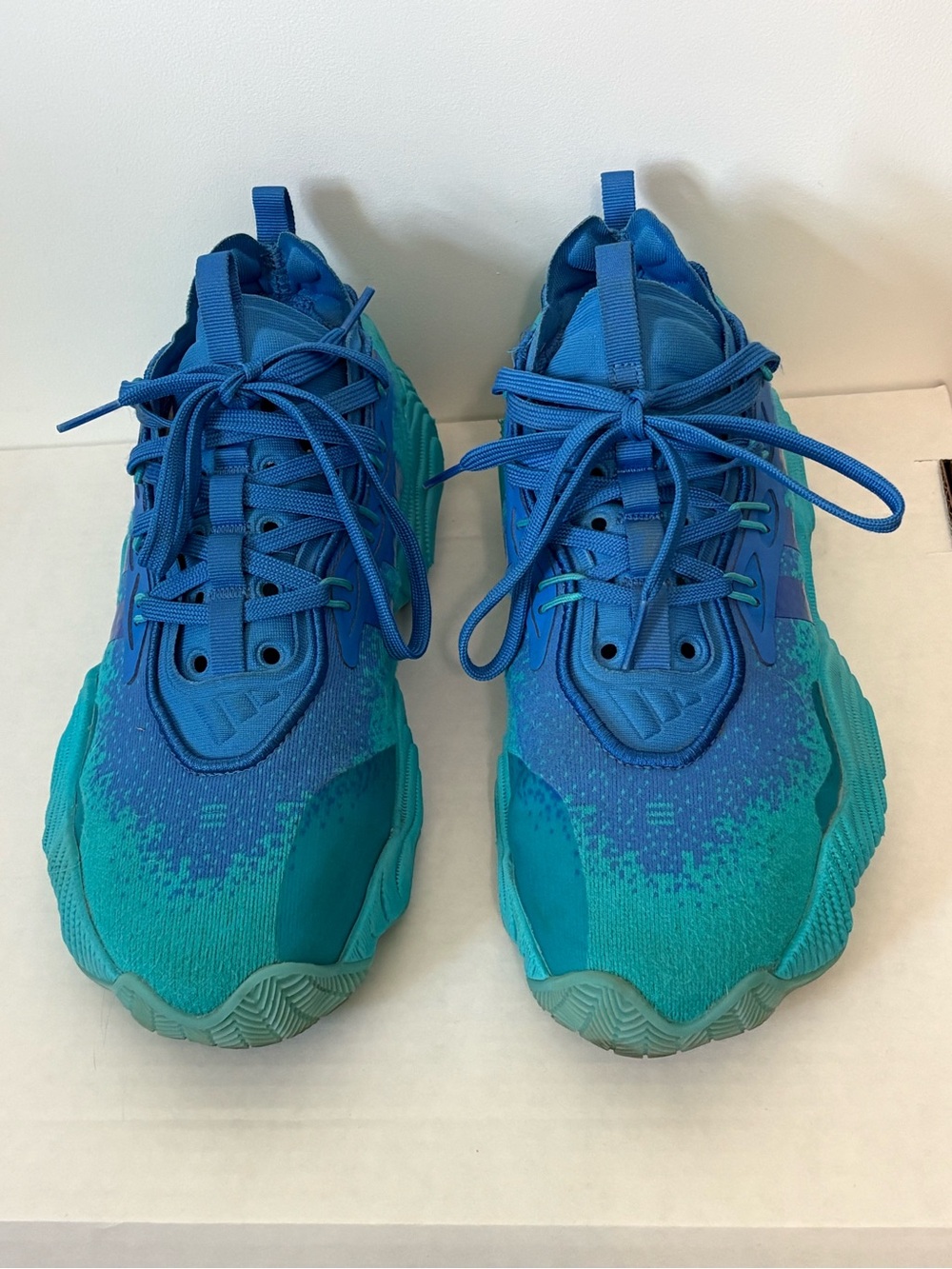Adidas Trae Young 3 Basketball Shoes Cyan Blue IF2115 Youth 4.5 Men 4.5 Women 6